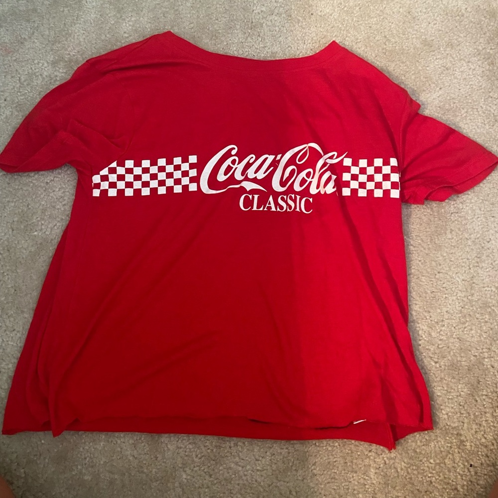 cropped coke tee size s